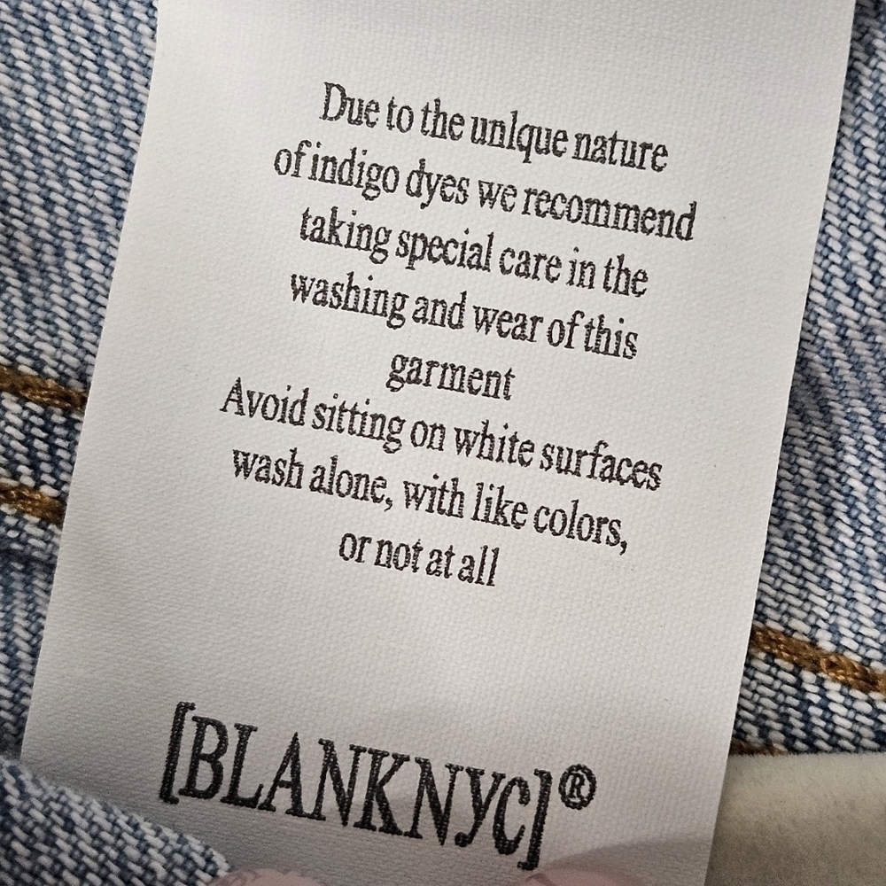 NWT BLANK NYC Asymmetrical jeans The Franklin size 28 - Picture 9 of 16